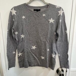 Gray Star Pattern Sweater